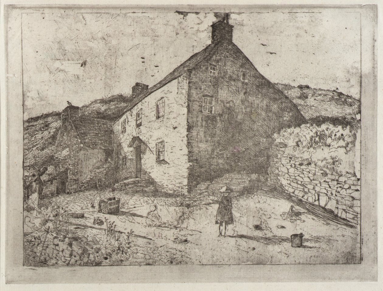 Vissershut - Eiland Man door J. Alden Weir
