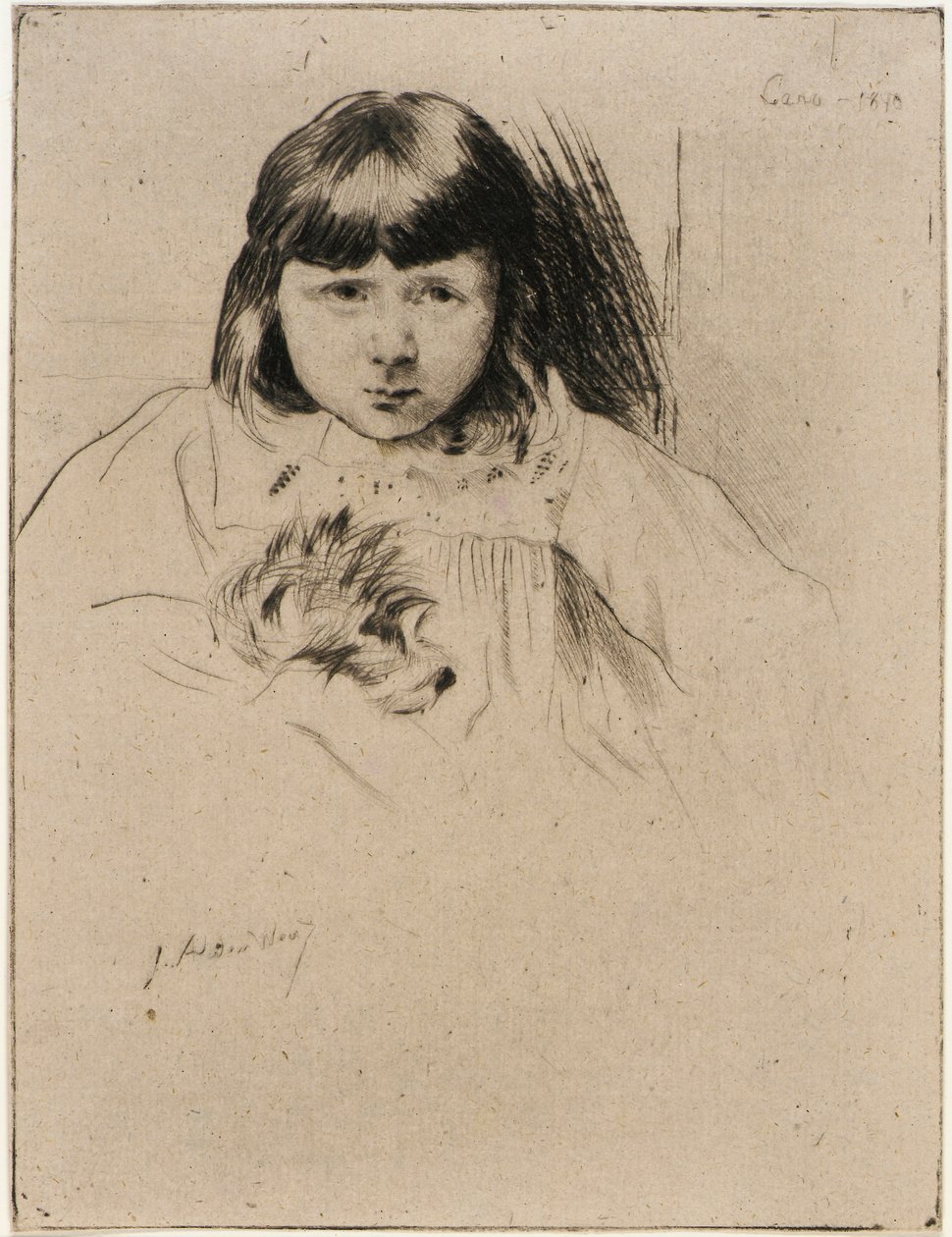 Gyp en de zigeuner door J. Alden Weir