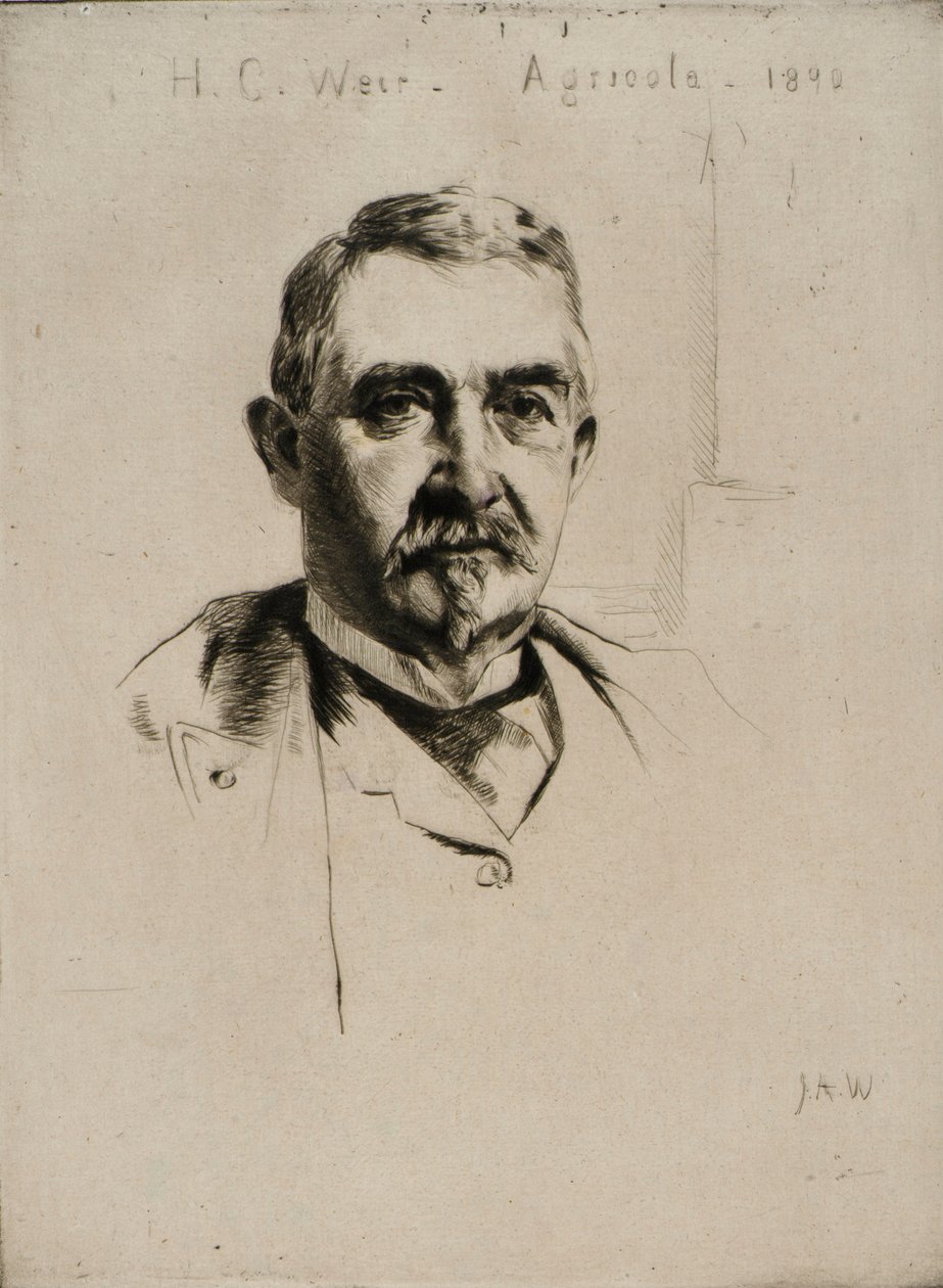 Portret van kolonel H.C. Weir (Agricola) door J. Alden Weir