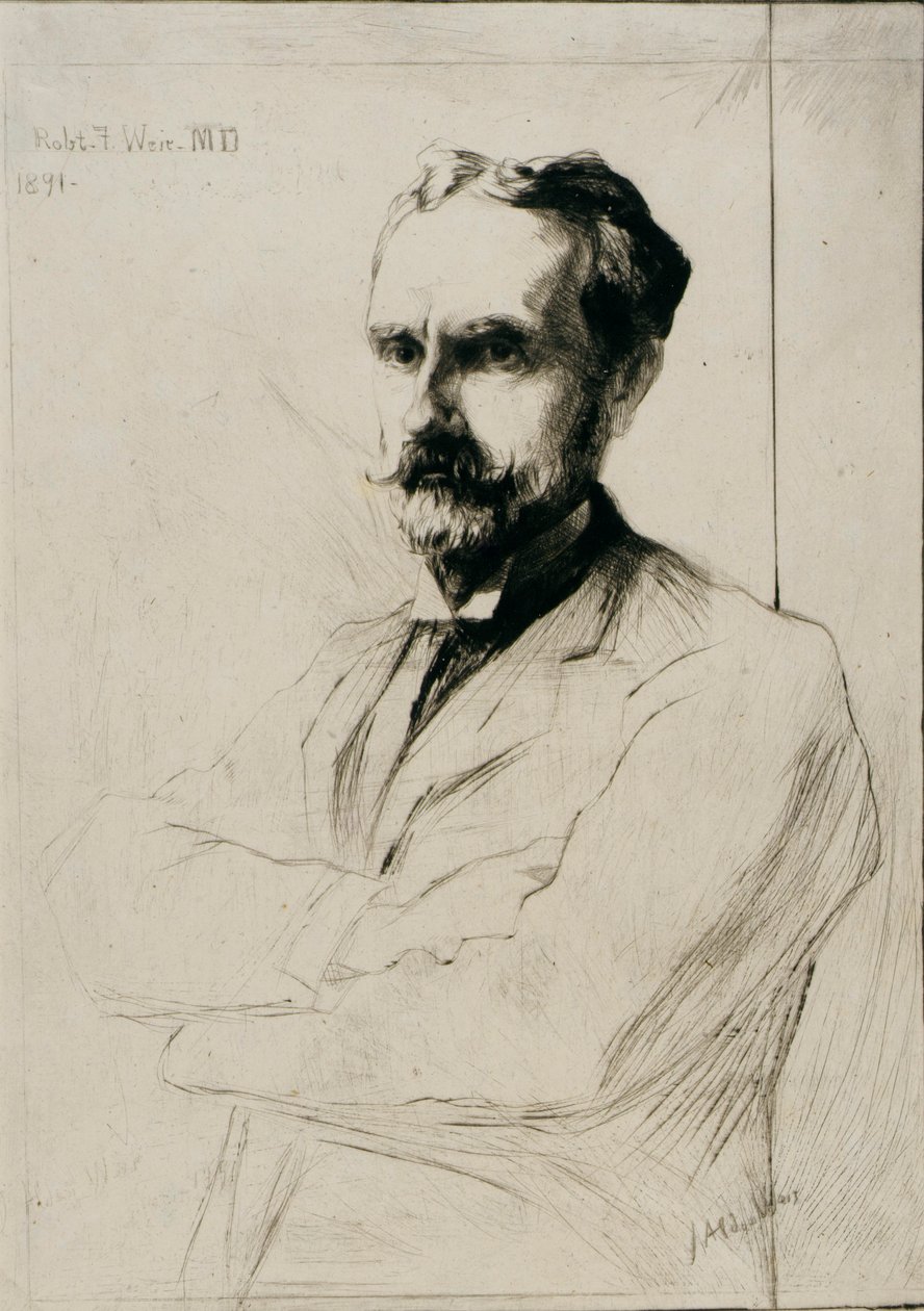 Portret van Dr. Robert F. Weir door J. Alden Weir