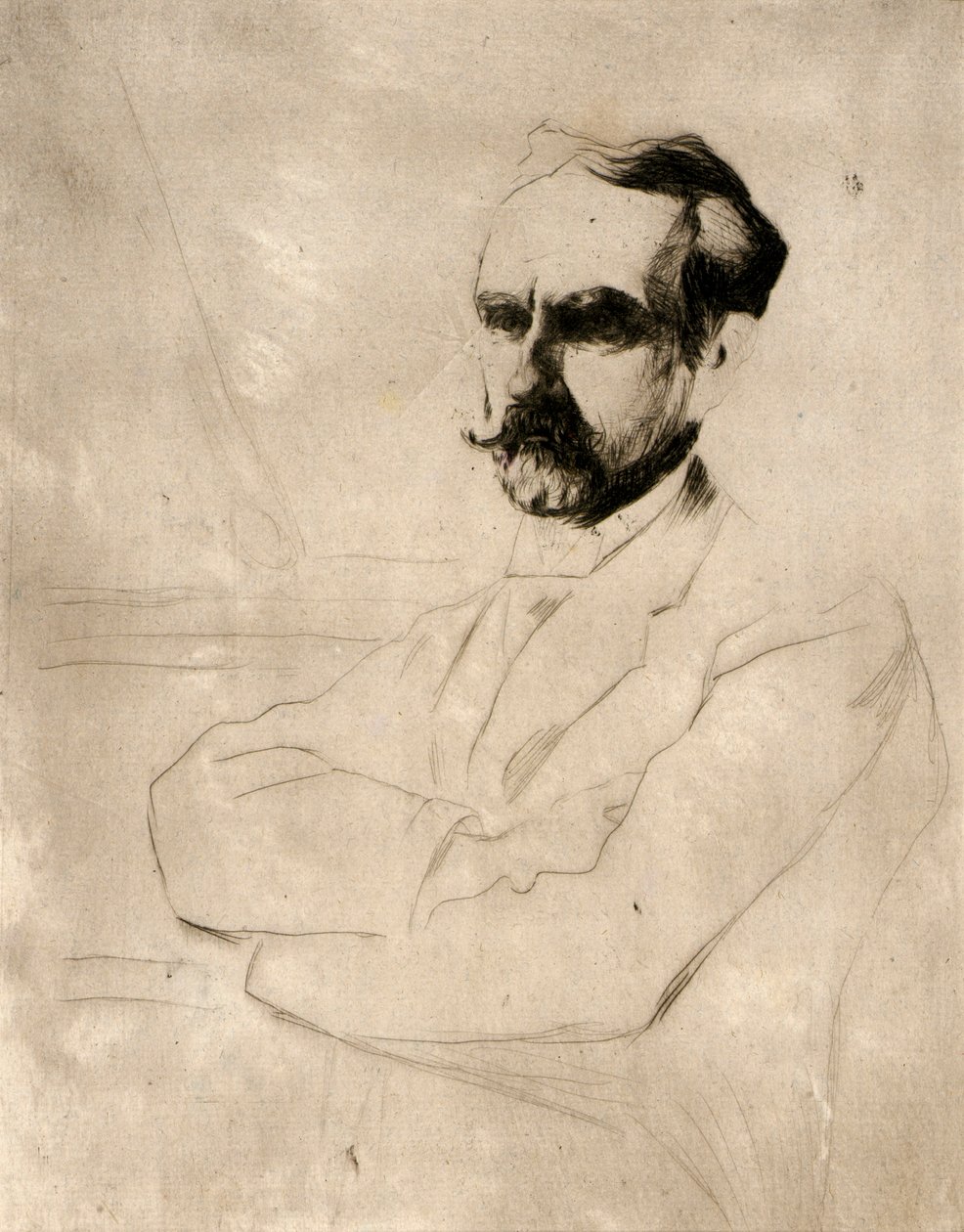 Portret van Dr. Robert F. Weir door J. Alden Weir