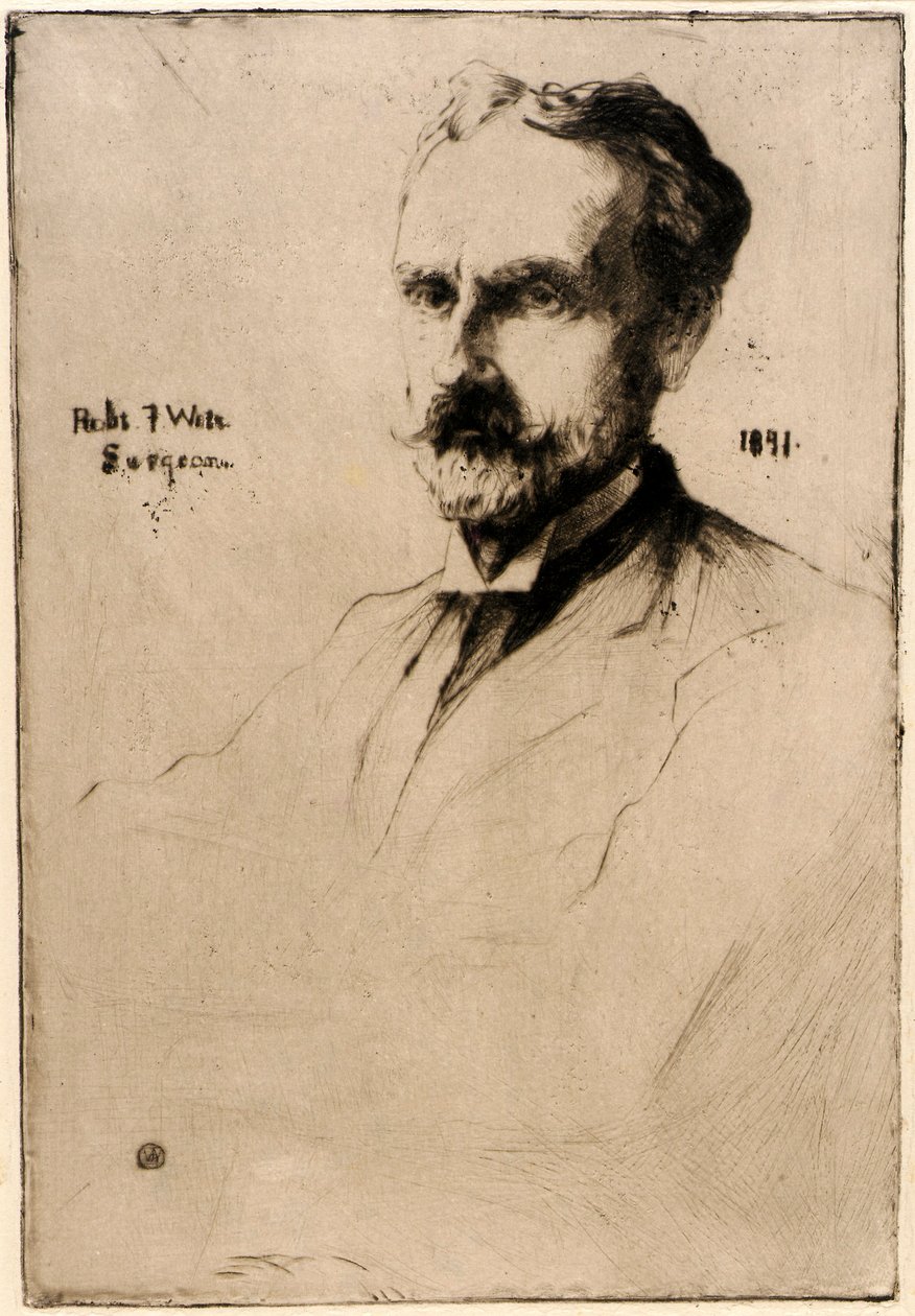Portret van Dr. Robert F. Weir door J. Alden Weir