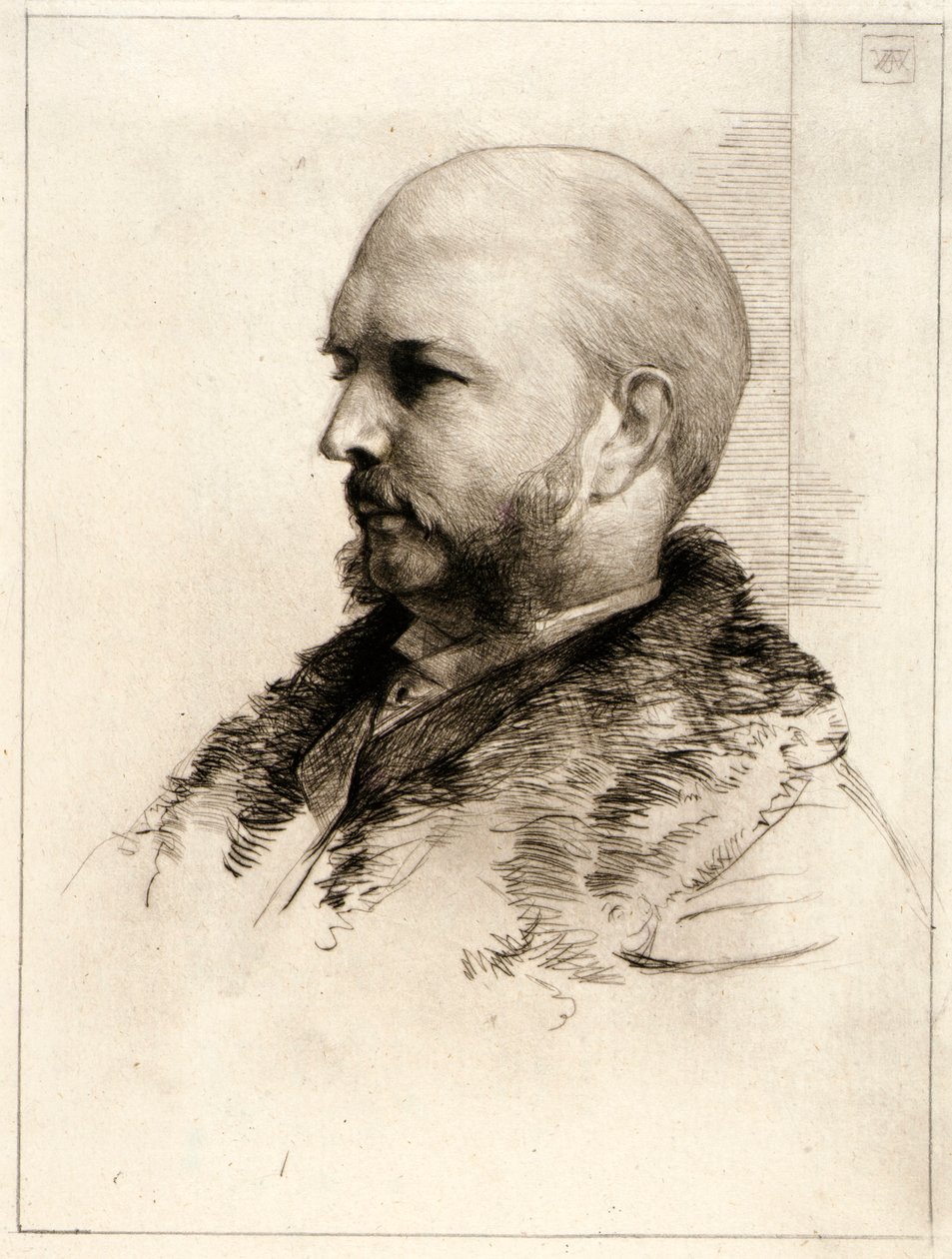 Portret van Robert Hoe door J. Alden Weir