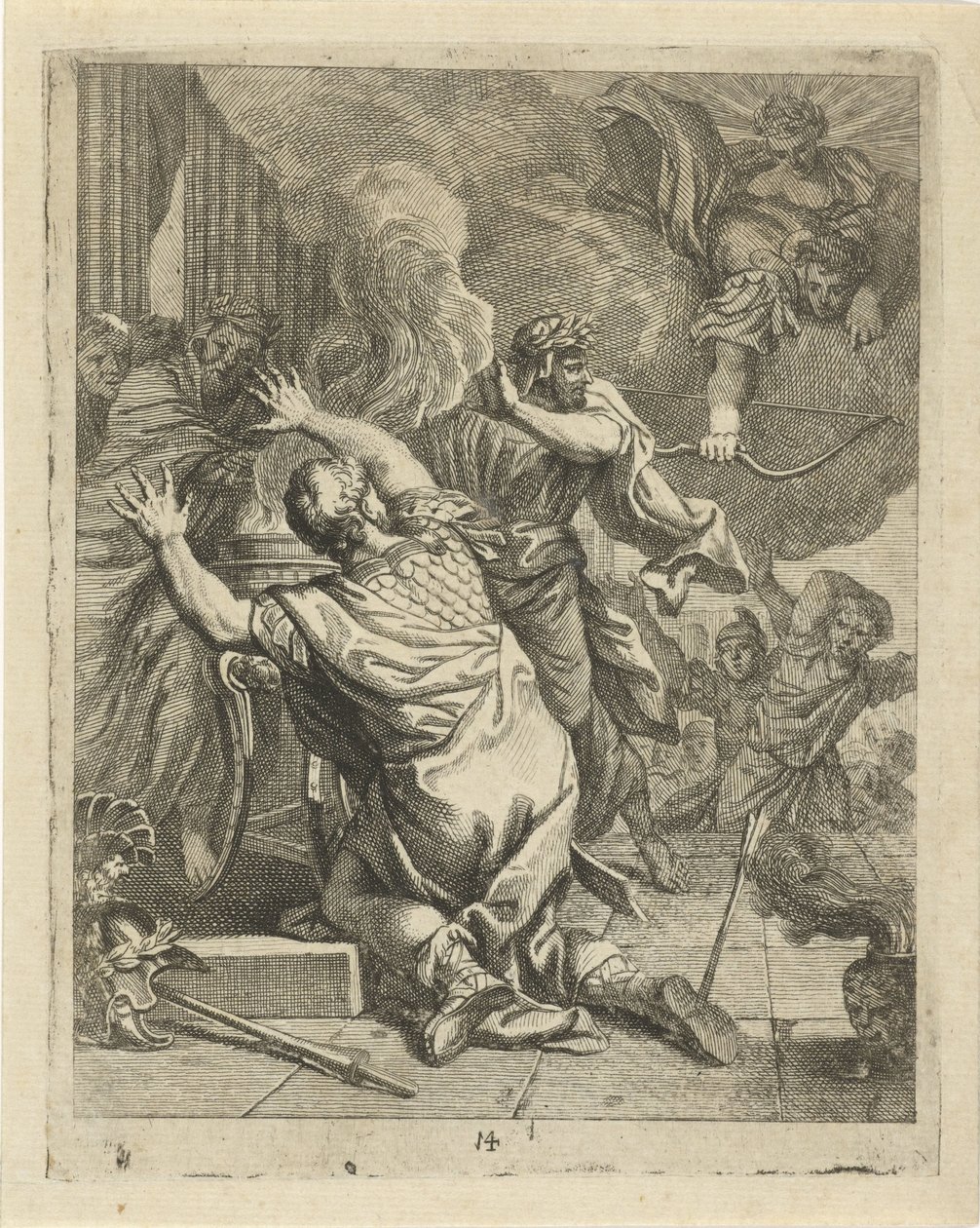 Dood van Achilles door J. Alexander Janssens