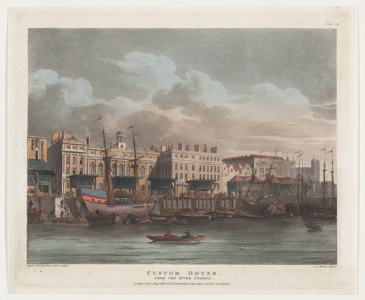 Douanehuis, 1 augustus 1808 door J. Bluck