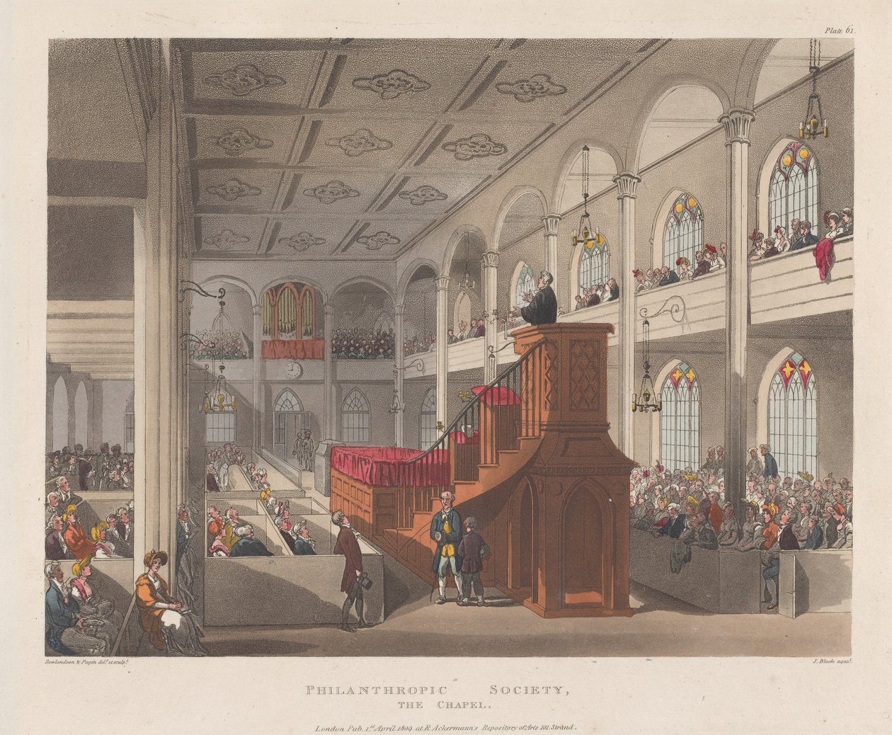 Filantropische Vereniging, De Kapel, 1 april 1809 door J. Bluck