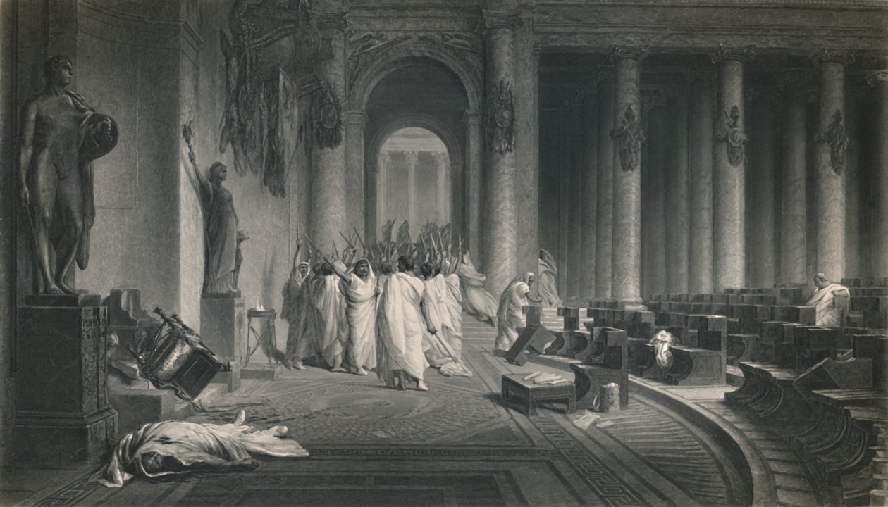 De Dood van Caesar. Julius Caesar, c1870 door J. C. Armytage