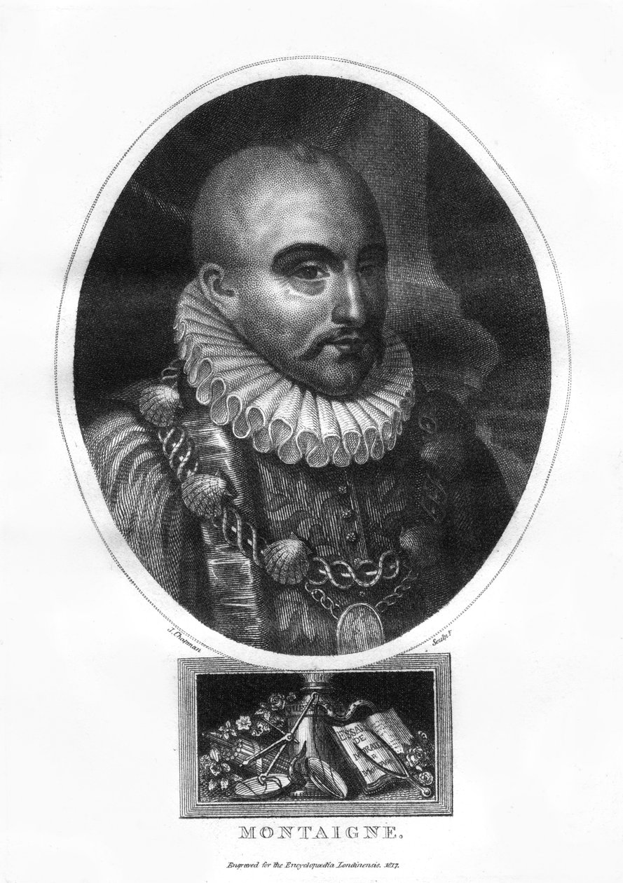 Michel Eyquem de Montaigne, Franse schrijver, 1817 door J. Chapman