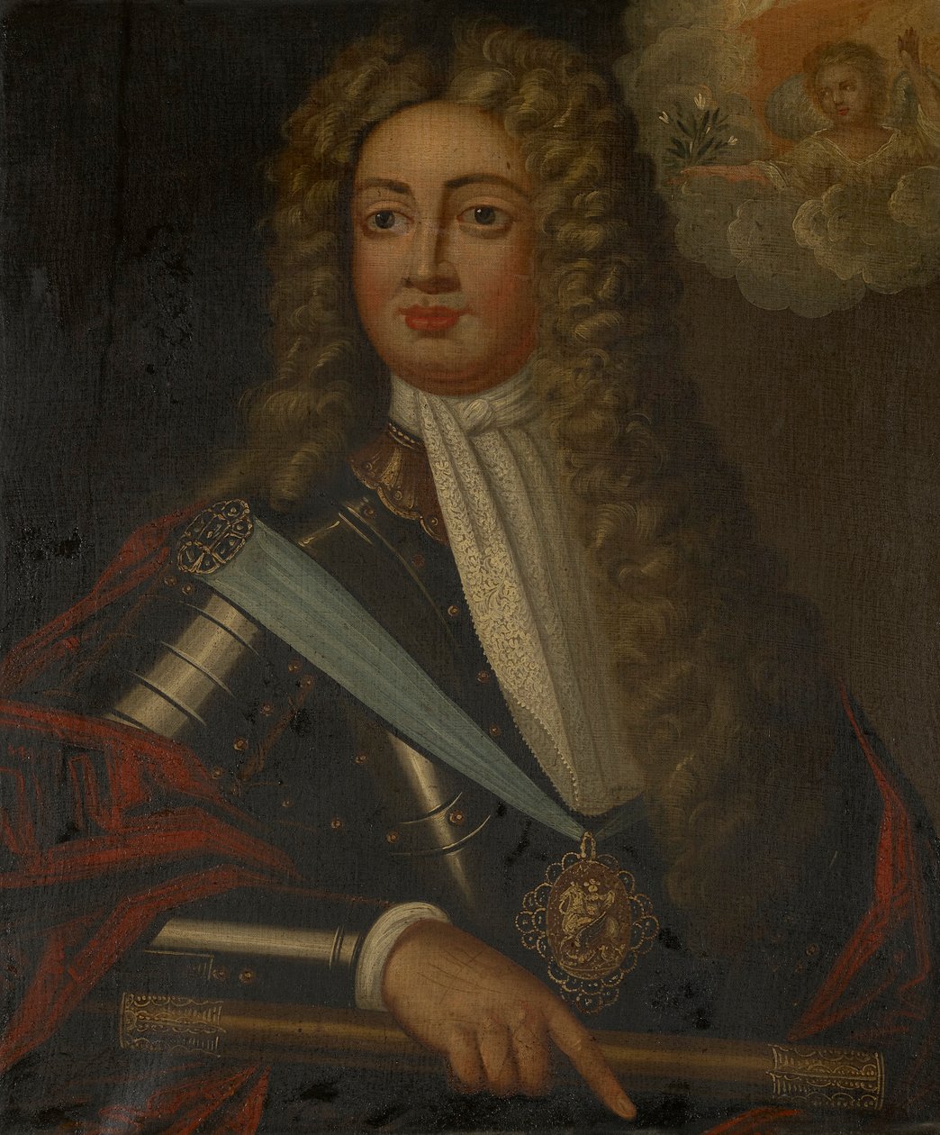 George, Prins van Denemarken (1653-1708) en Echtgenoot van Koningin Anne van Engeland (1665-1714) door J. Cooper
