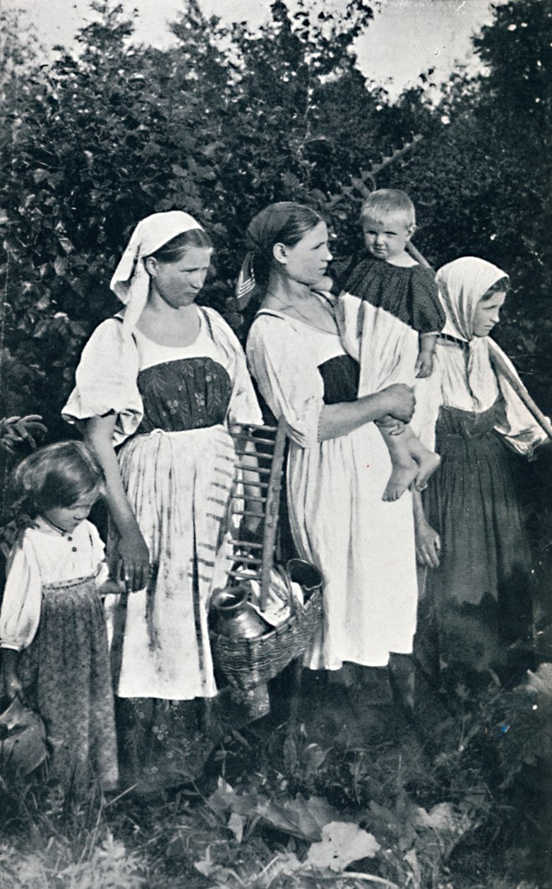 Boerentypes van Groot-Rusland, 1912 door J. Daziaro