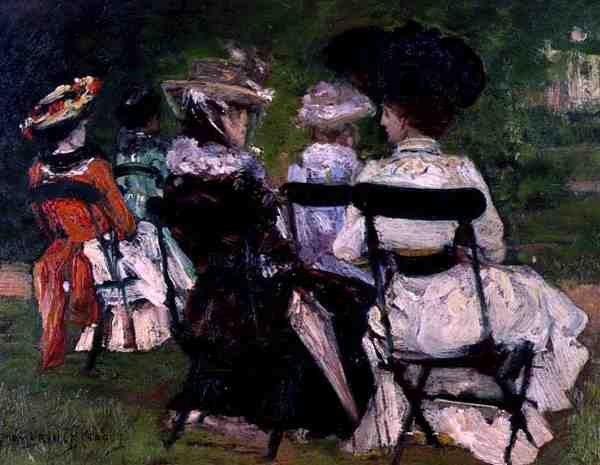 In het Park, ca. 1900 door J. Edward Homerville Hague