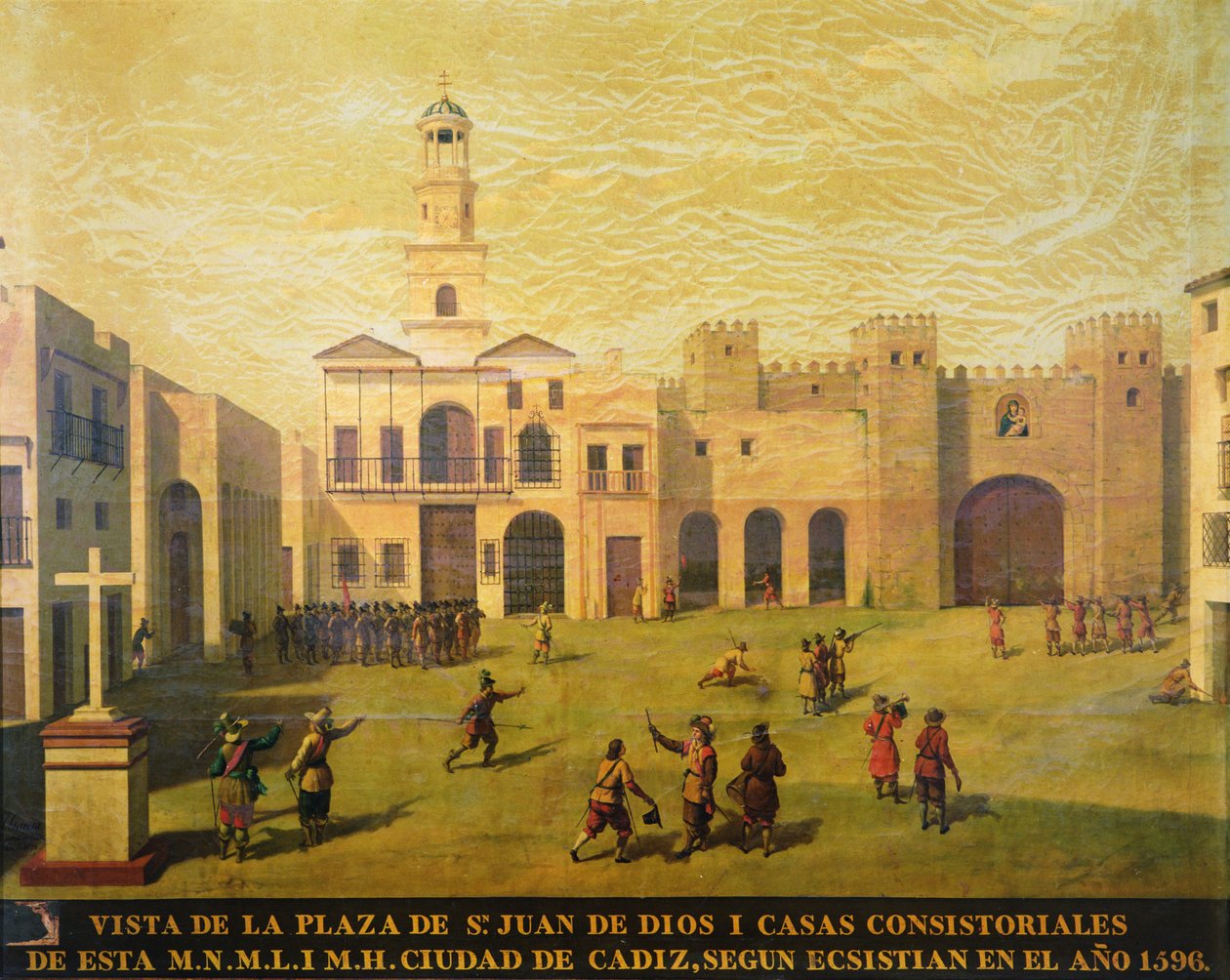 Plaza de San Juan de Dios in 1596 door J. Garcia