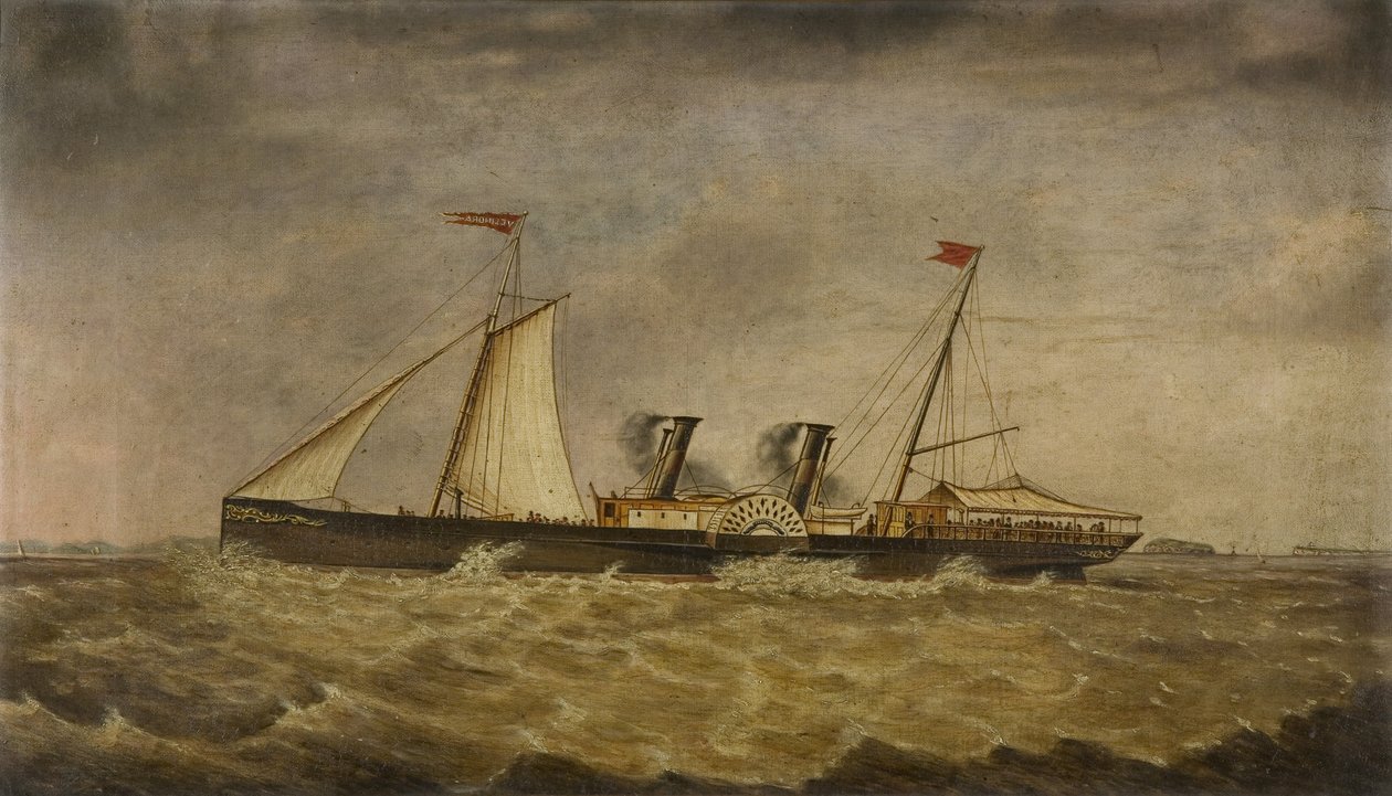 Oude Bristol Paddle Pleasure Steamer 