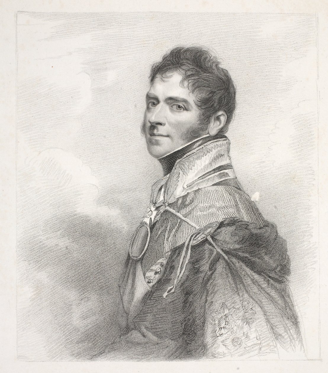 De Hoogedele Henry William Paget, Markies van Anglesey van een origineel schilderij door Sir William Beechey, gegraveerd door H. Meyer, uitgegeven door T Cadell, 1817 door J. Jackson