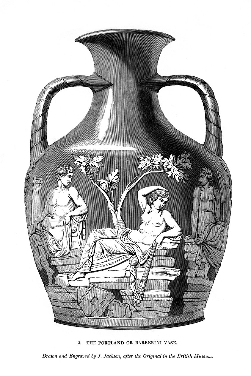 De Portland of Barberini Vaas, 1843 door J. Jackson