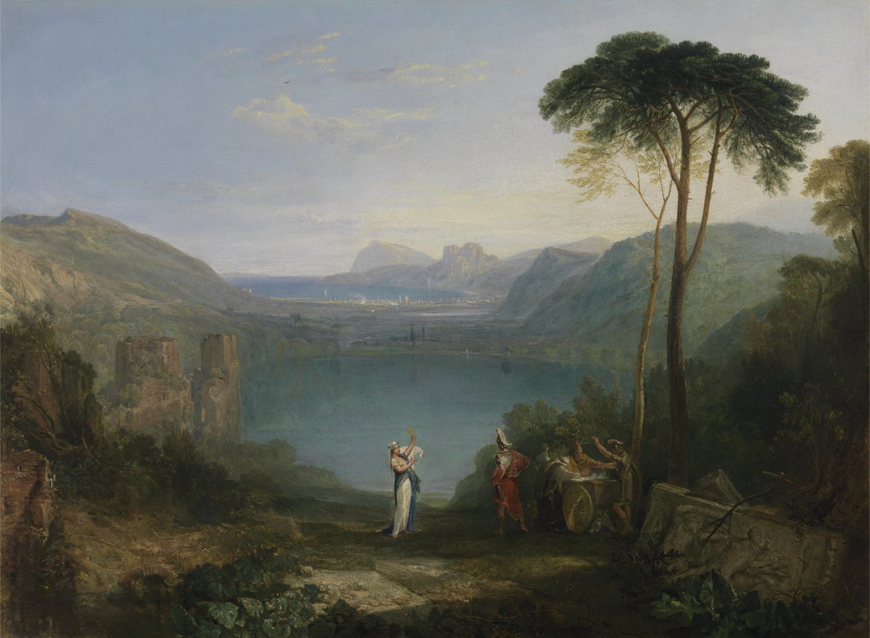 Meer van Avernus: Aeneas en de Cumaeense Sibylle door Joseph Mallord William Turner