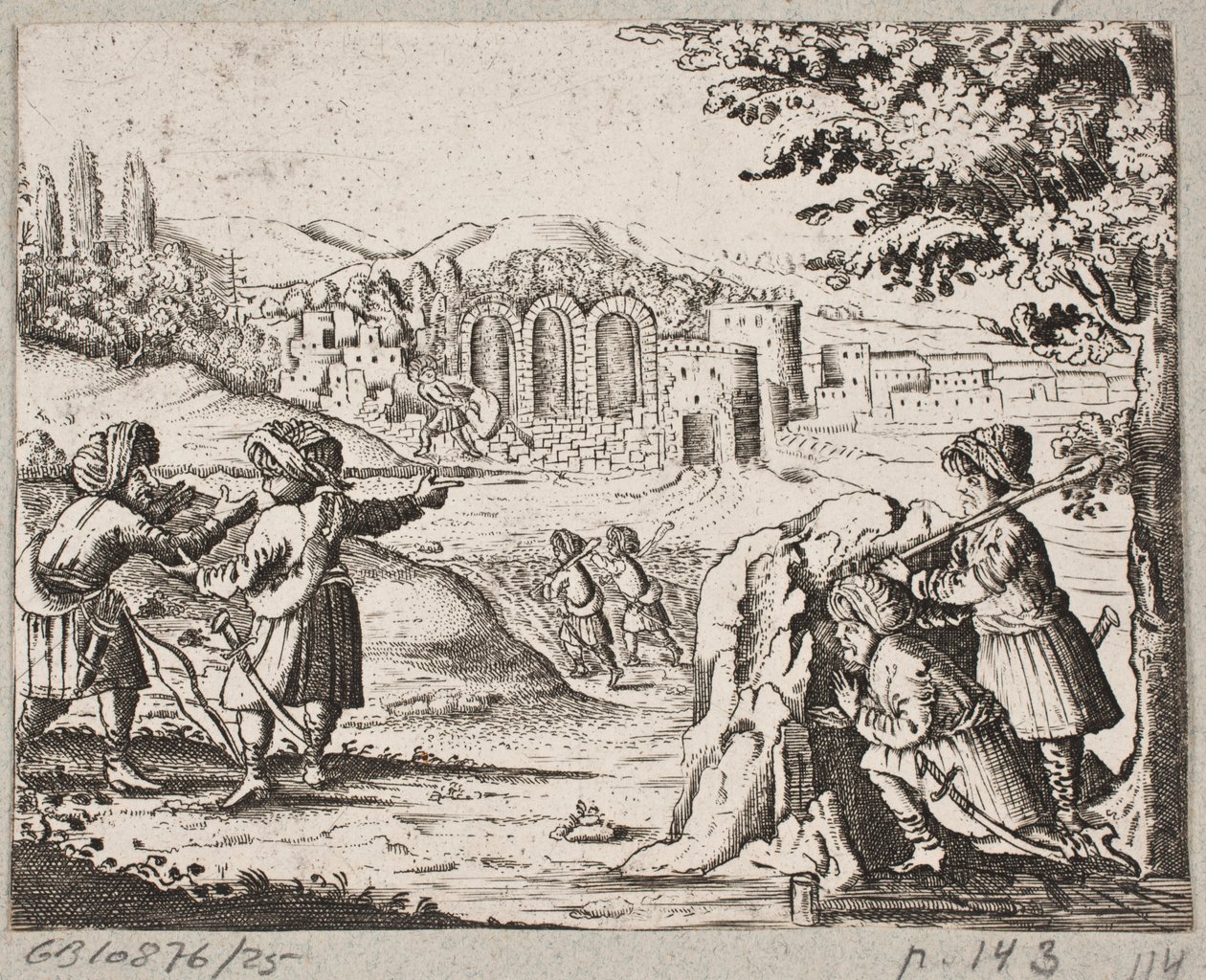 Illustratie voor Adam Olearius, "Persianischer Rosenthal von einem Sinnreichen Poeten Schich Saadi [...]", Schleswig 1660 door J. Muller