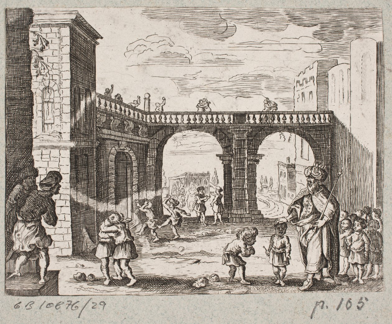 Illustratie bij Adam Olearius, “Persianischer Rosenthal von einem Sinnreichen Poeten Schich Saadi […]”, Schleswig 1660 door J. Muller