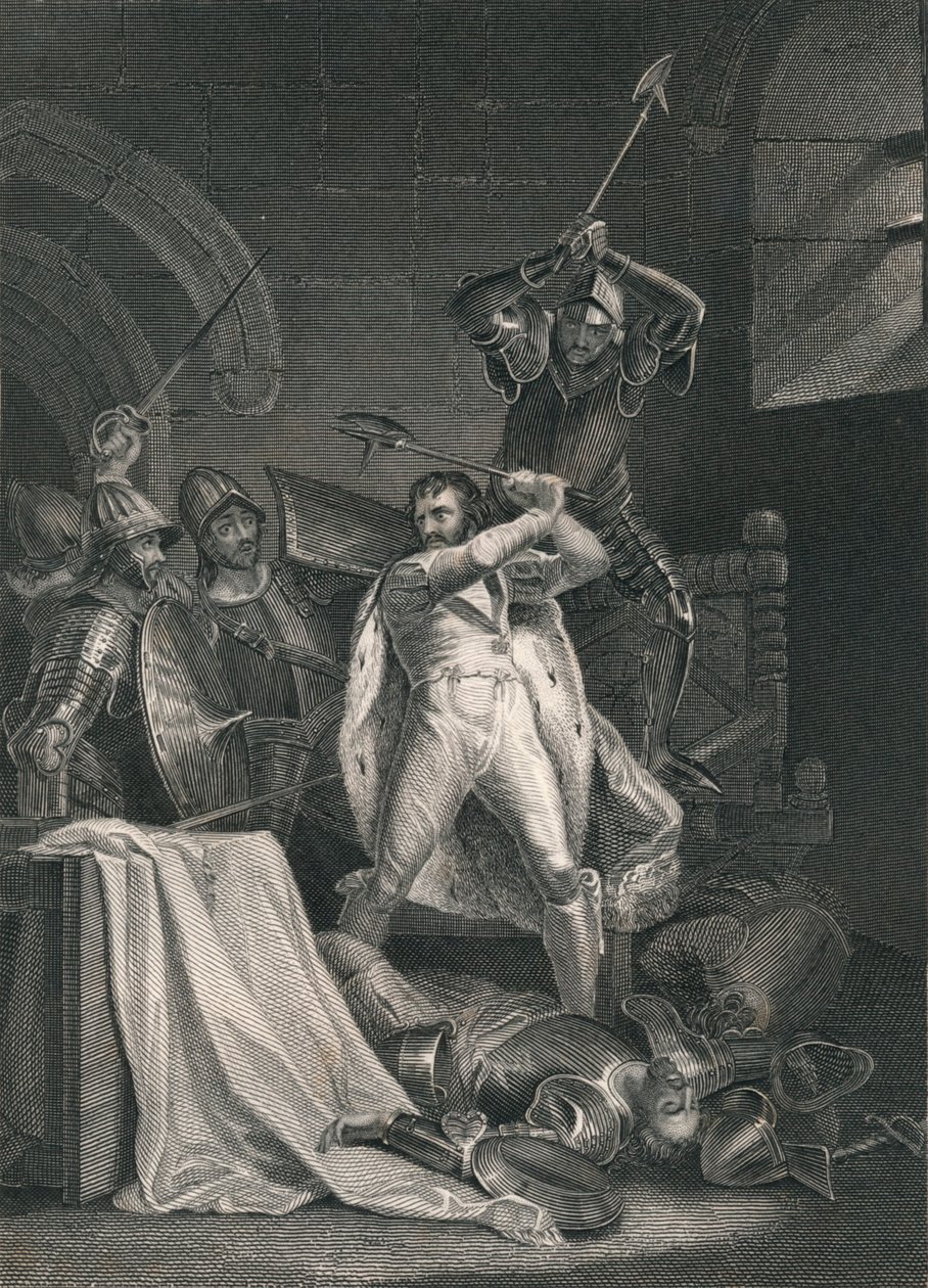 Dood van Richard II., 1400 door J. Rogers