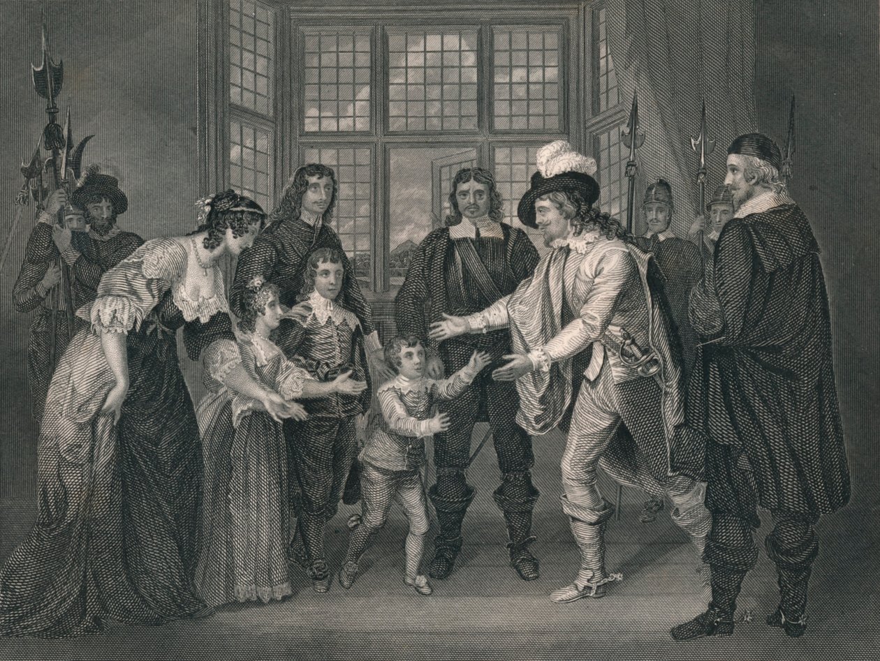 Het Interview van Karel I met Zijn Kinderen, 1649, vroeg-midden 19e eeuw door J. Rogers