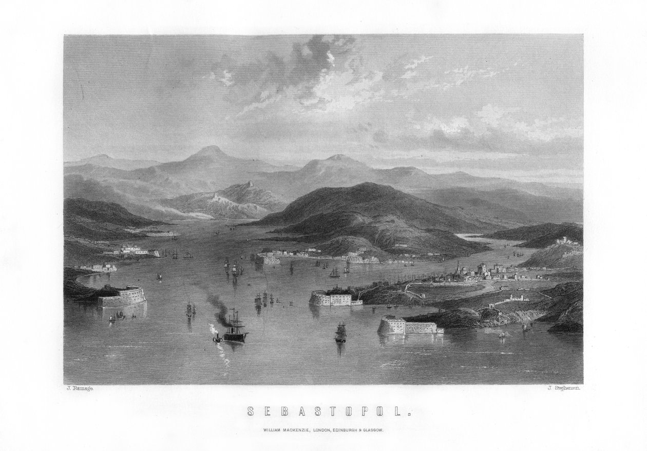 Sebastopol, een havenstad in Oekraïne door J. Stephenson