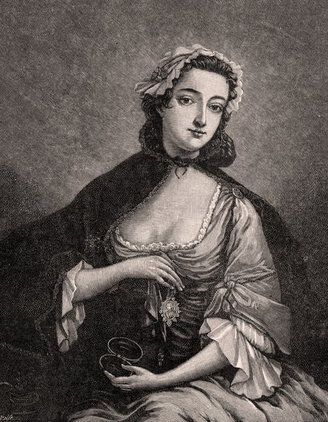 Portret van Flora Macdonald (1722-90) door J after Markluin