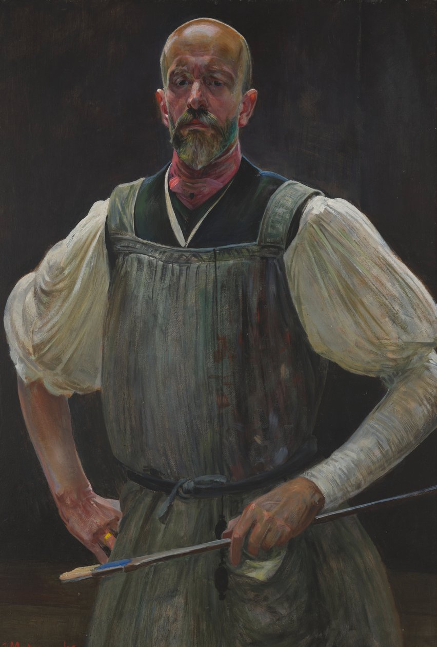 Zelfportret door Jacek Malczewski