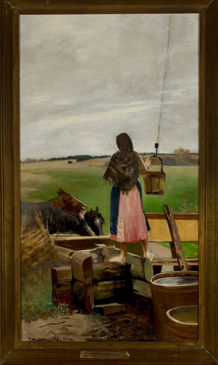 Meisje bij de put door Jacek Malczewski