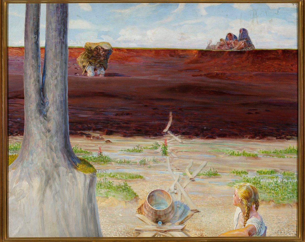 Mijn leven - linker deel van het drieluik door Jacek Malczewski