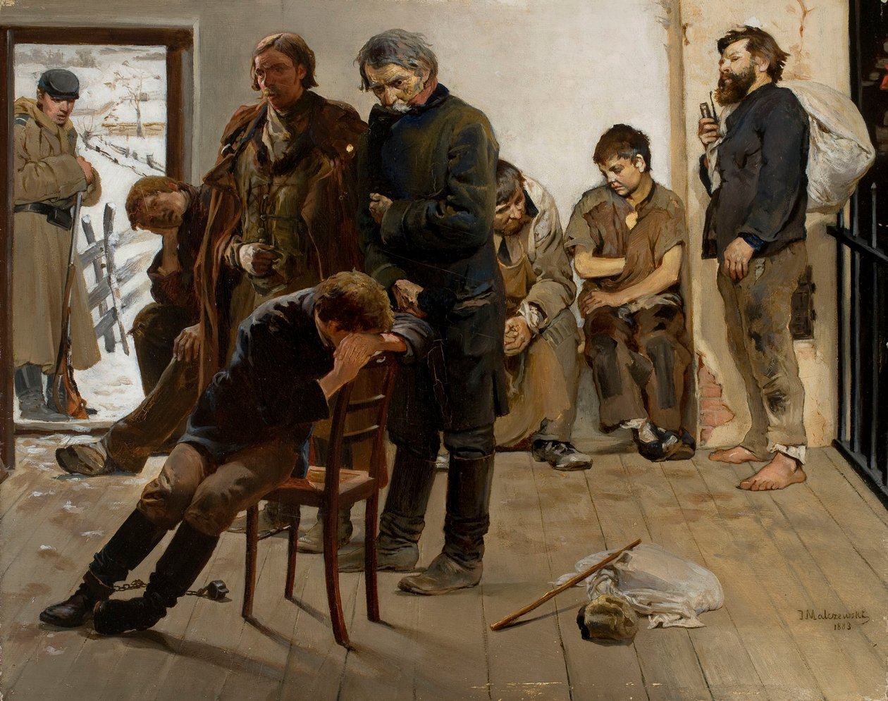 Op transport (Gevangenen) door Jacek Malczewski