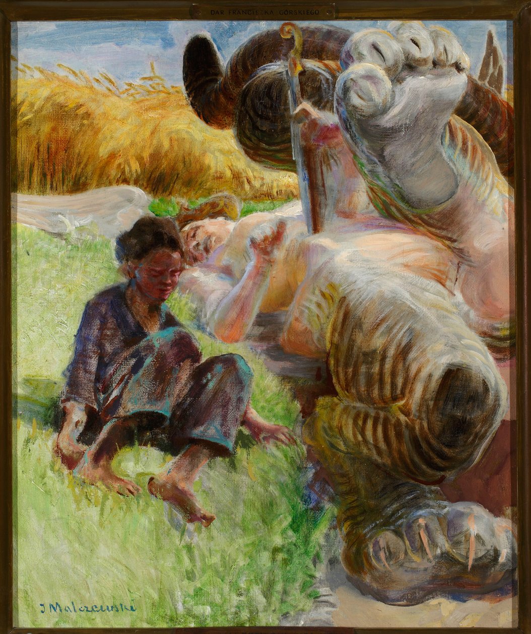 Herder en harpij door Jacek Malczewski