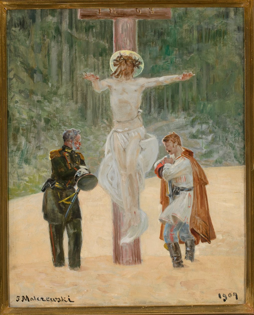Verzoening (Symbolische scène uit de opstand van 1863) door Jacek Malczewski