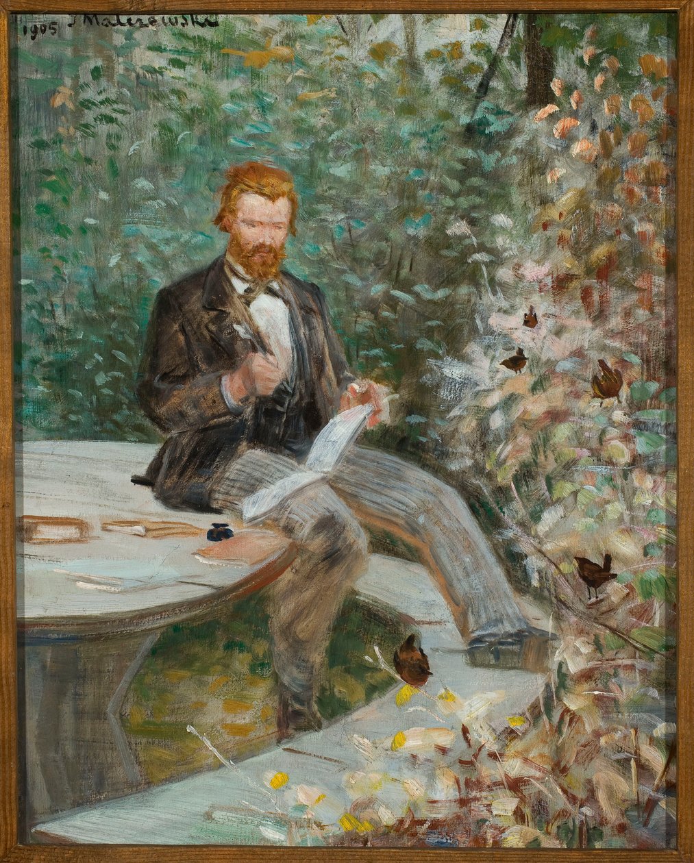 Portret van Adolf Dygasiński door Jacek Malczewski