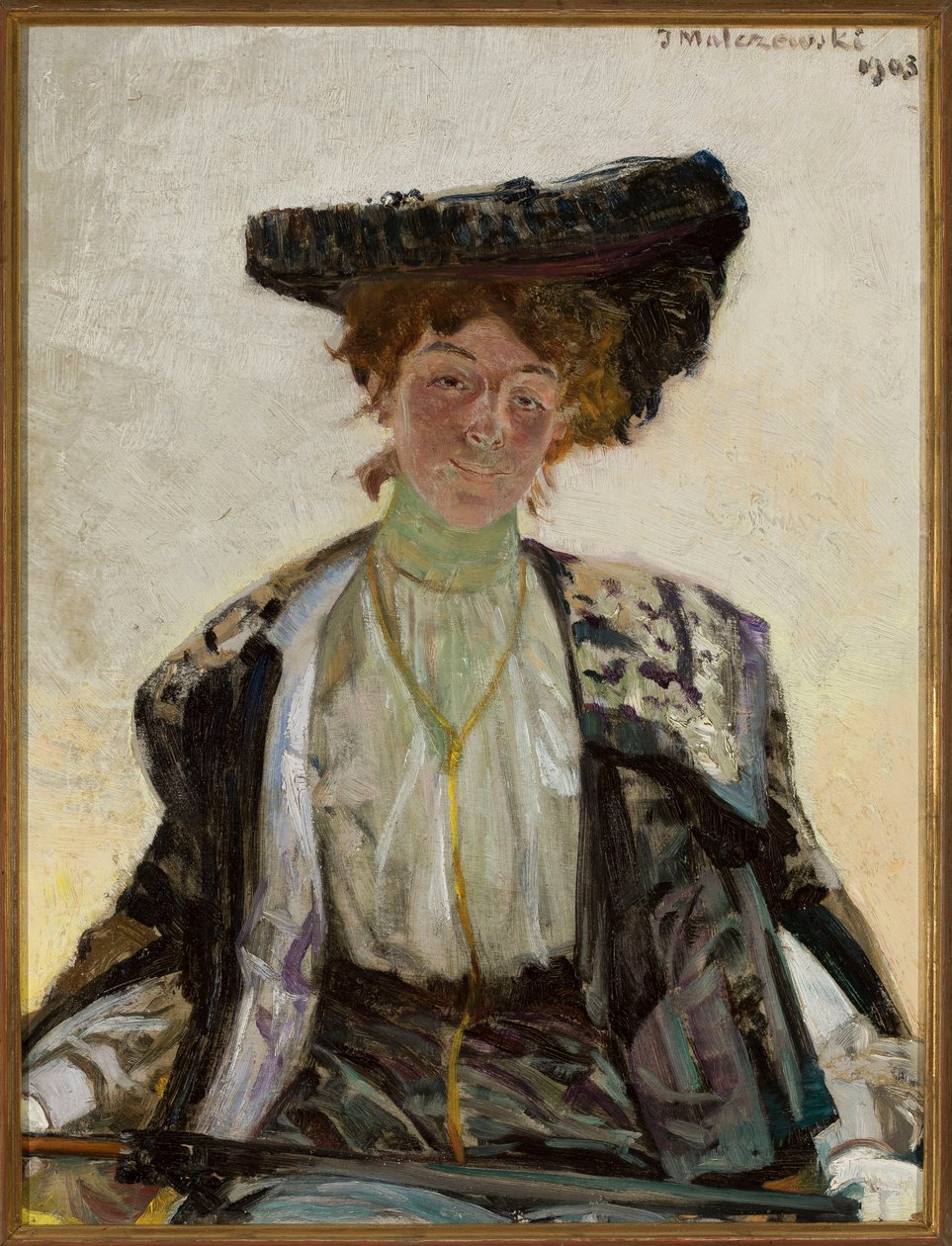 Portret van de actrice Helena Sulima door Jacek Malczewski