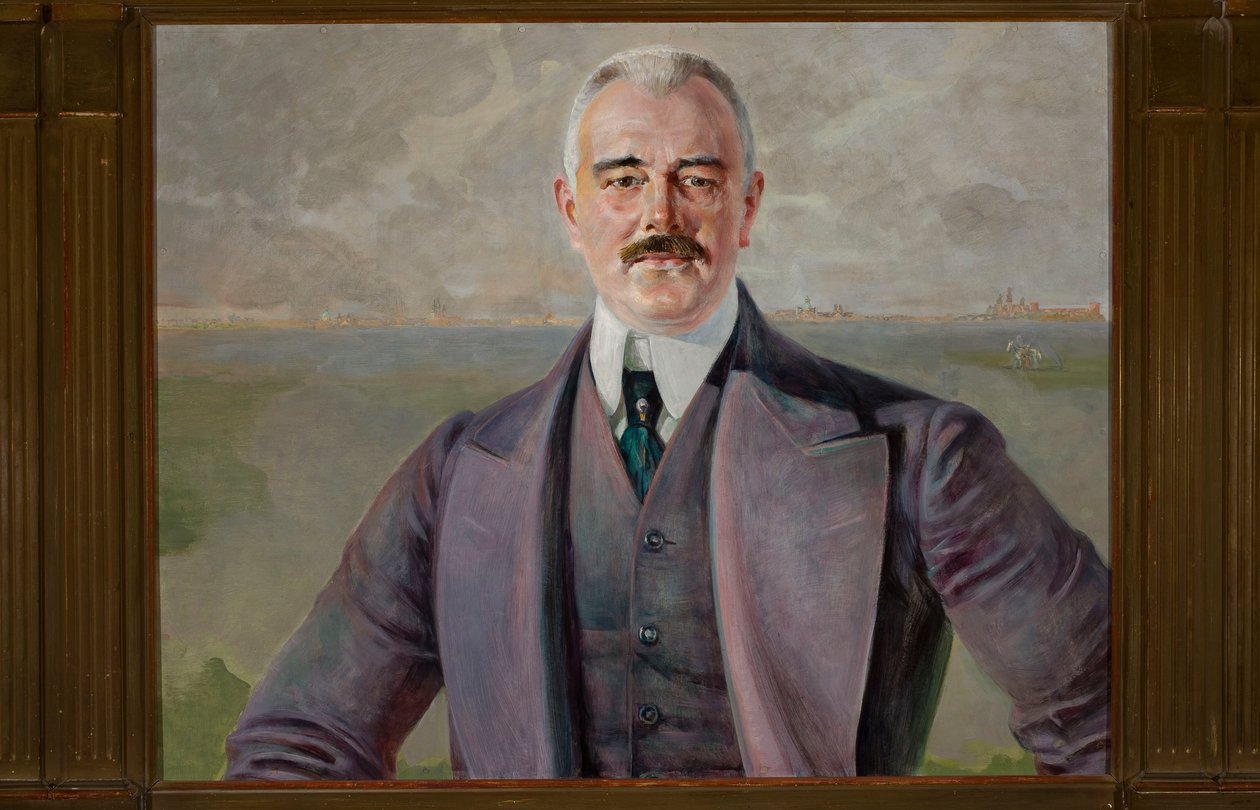 Portret van J. Armółowicz door Jacek Malczewski