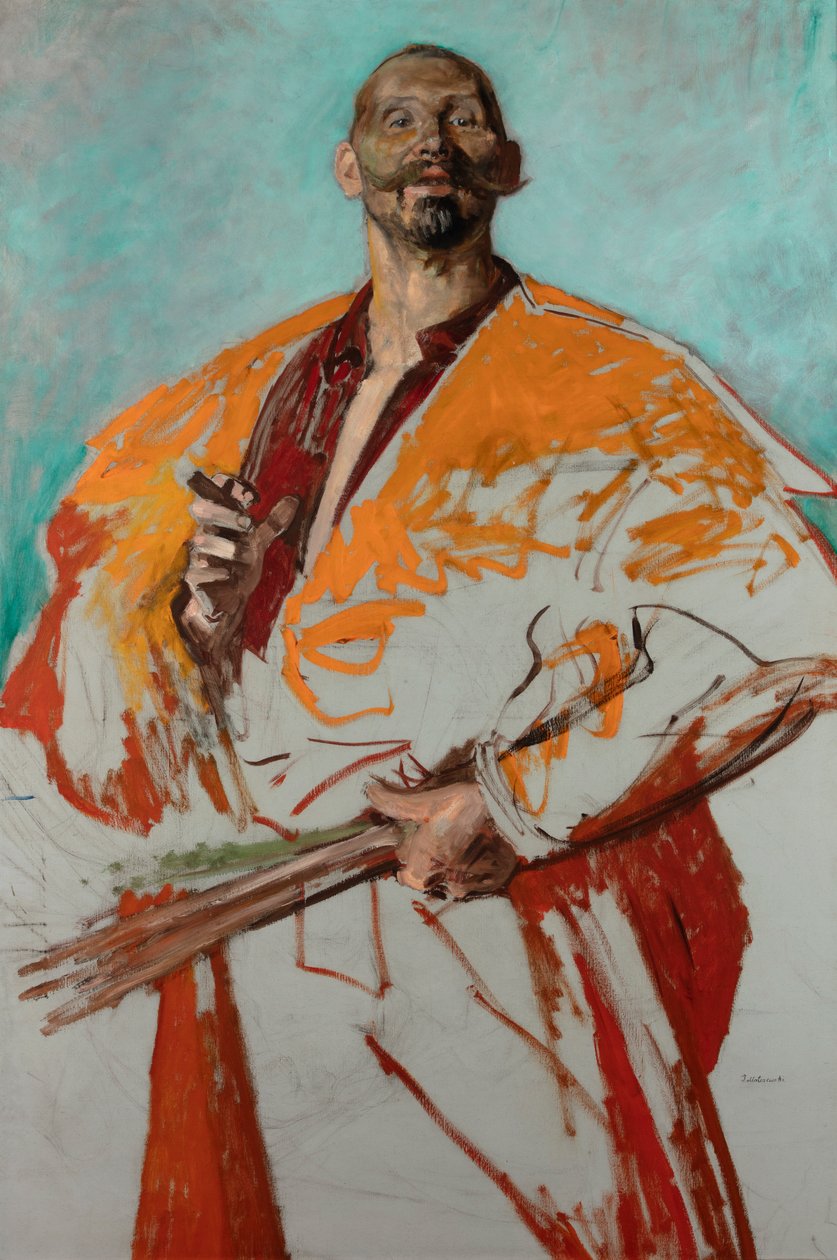 Portret van Leon Wyczółkowski door Jacek Malczewski