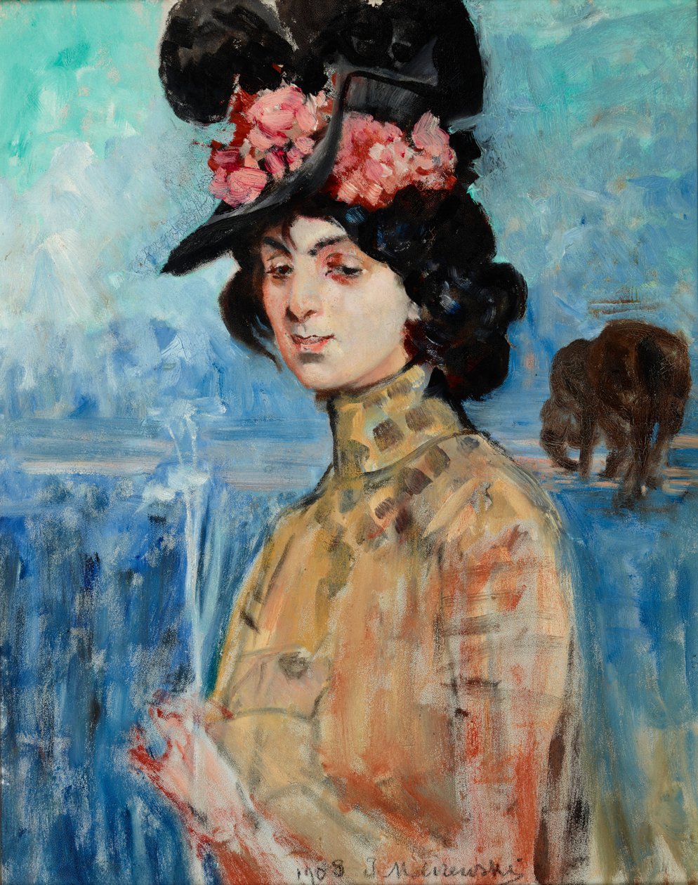 Portret van Zofia Atteslander door Jacek Malczewski
