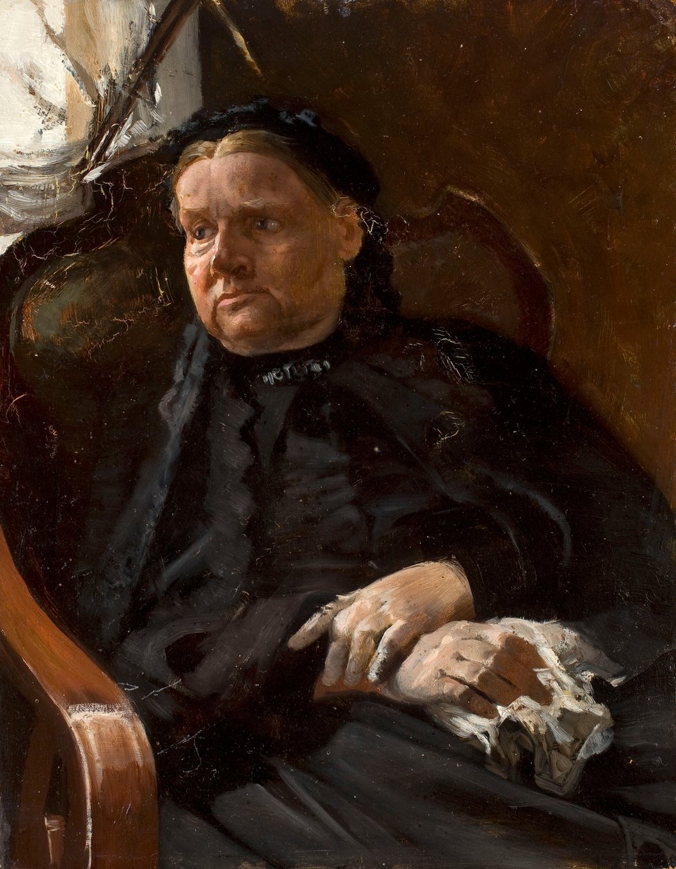 Portret van de moeder van de kunstenaar door Jacek Malczewski