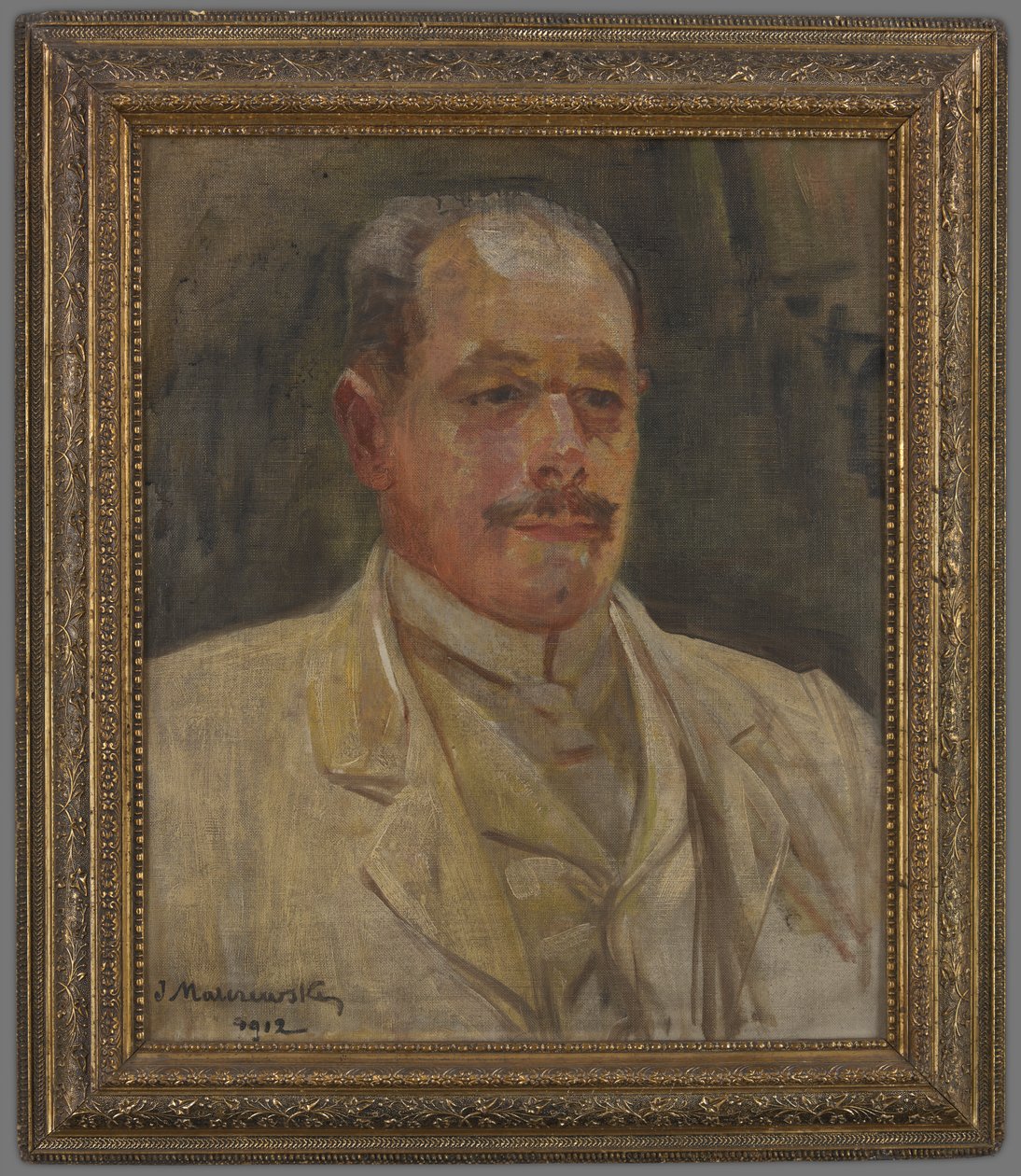 Portret van een man door Jacek Malczewski