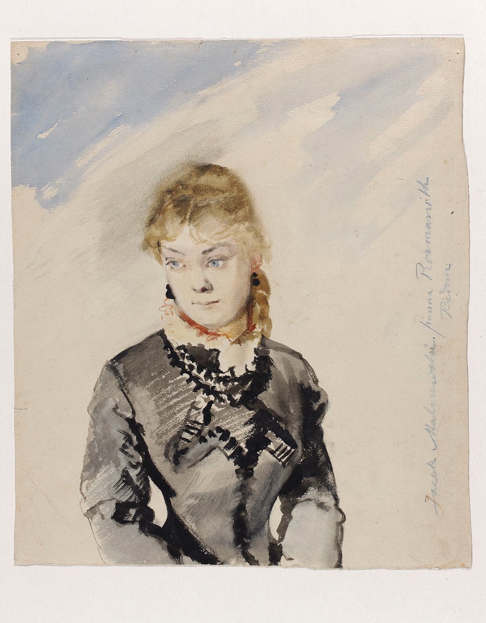 Portret van mejuffrouw Rozmanith door Jacek Malczewski