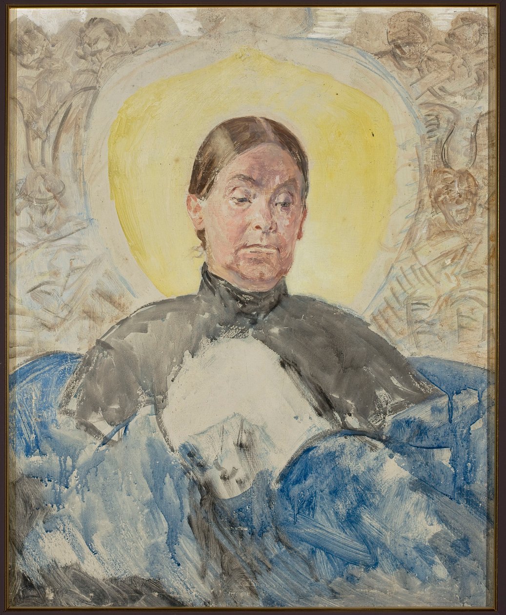Portret van de zus van de kunstenaar - Bronisława door Jacek Malczewski