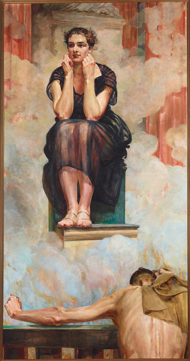 Pythia door Jacek Malczewski
