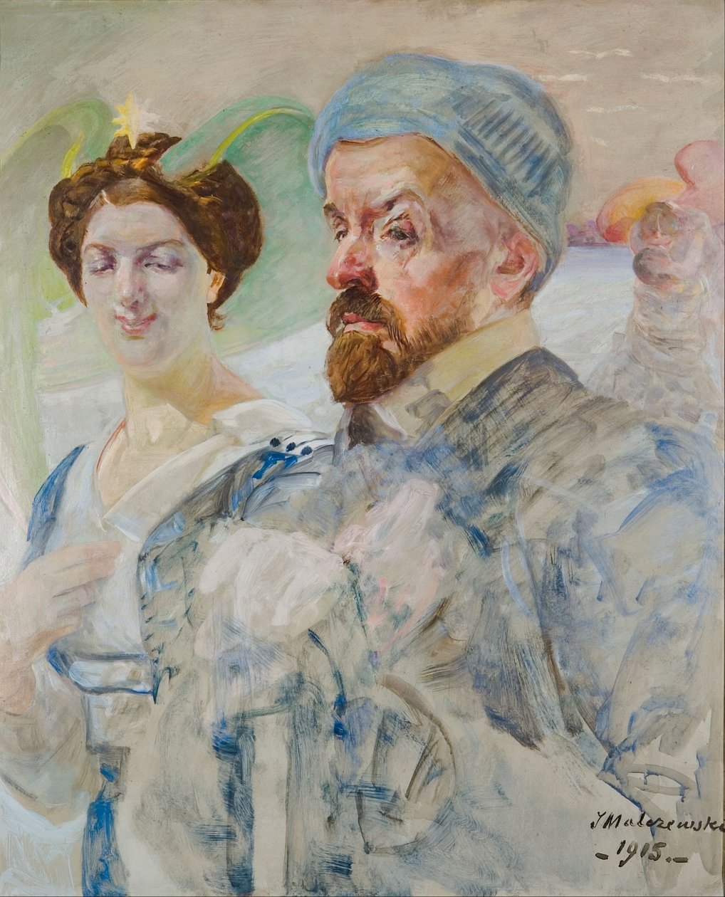 Zelfportret door Jacek Malczewski