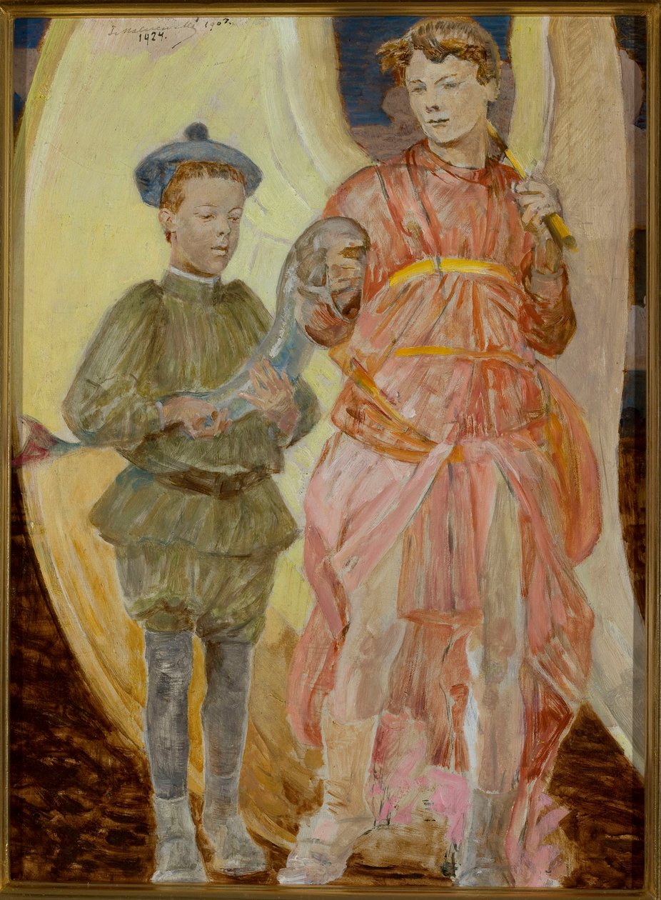 Tobias met de engel door Jacek Malczewski