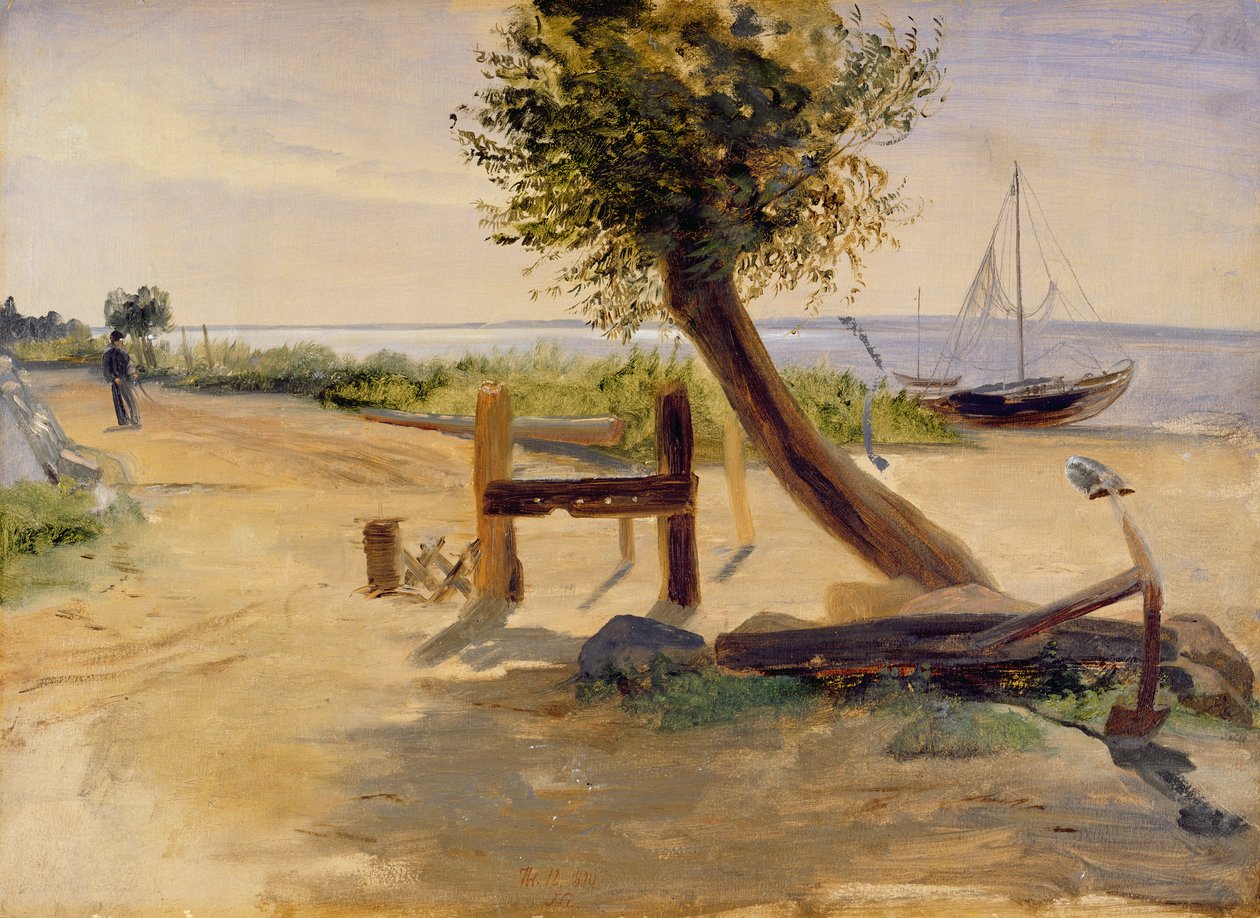De oevers van de Elbe door Jacob Gensler