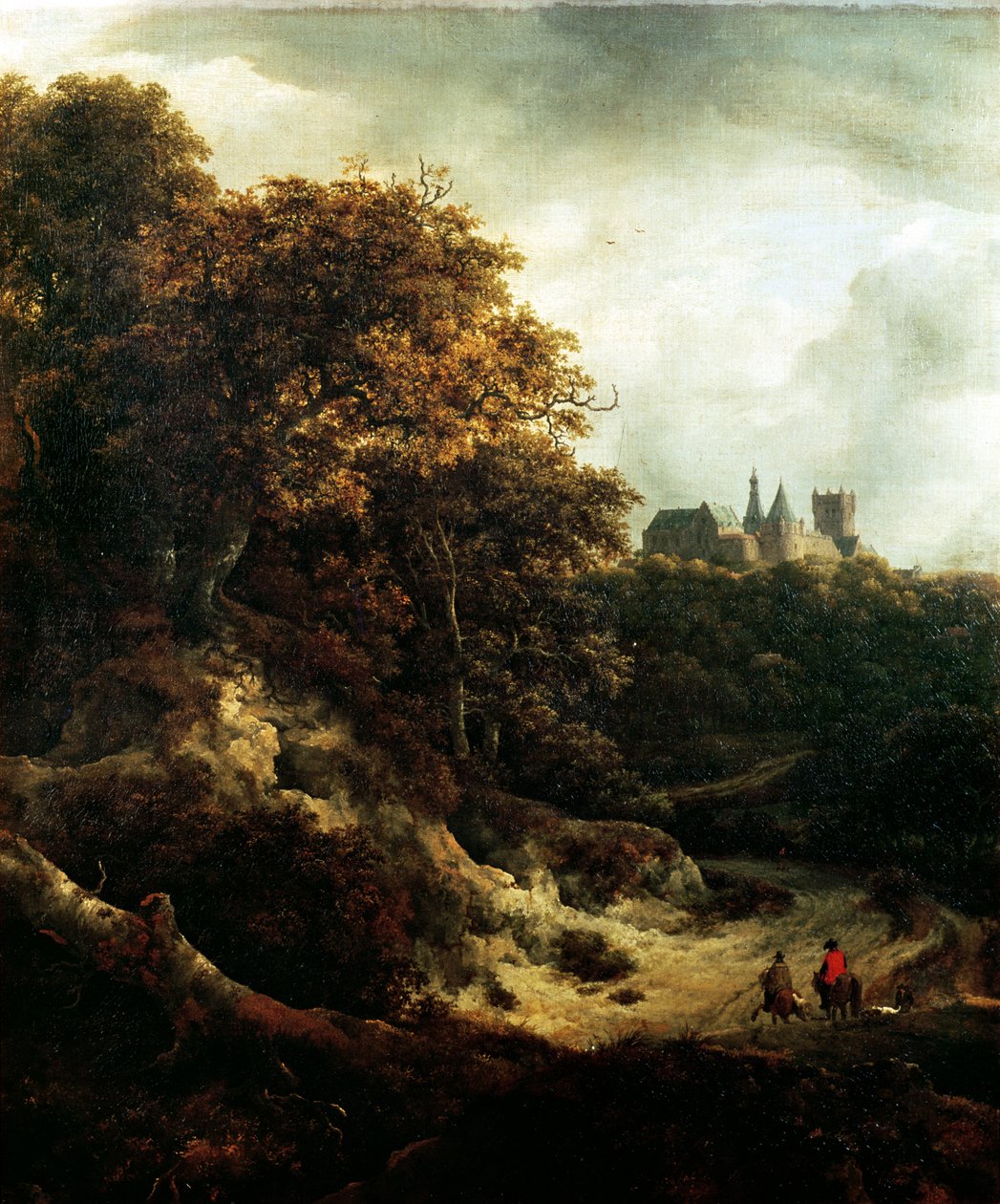 Kasteel bij Bentheim door Jacob van Ruisdael