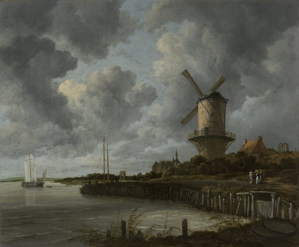 De molen bij Wijk bij Duurstede, ca.1668-70 door Jacob van Ruisdael