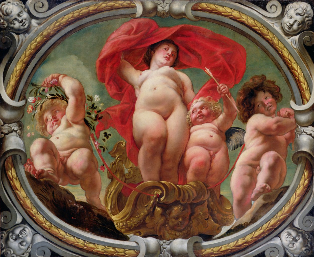 Tweelingen, uit de Tekens van de Dierenriem door Jacob Jordaens