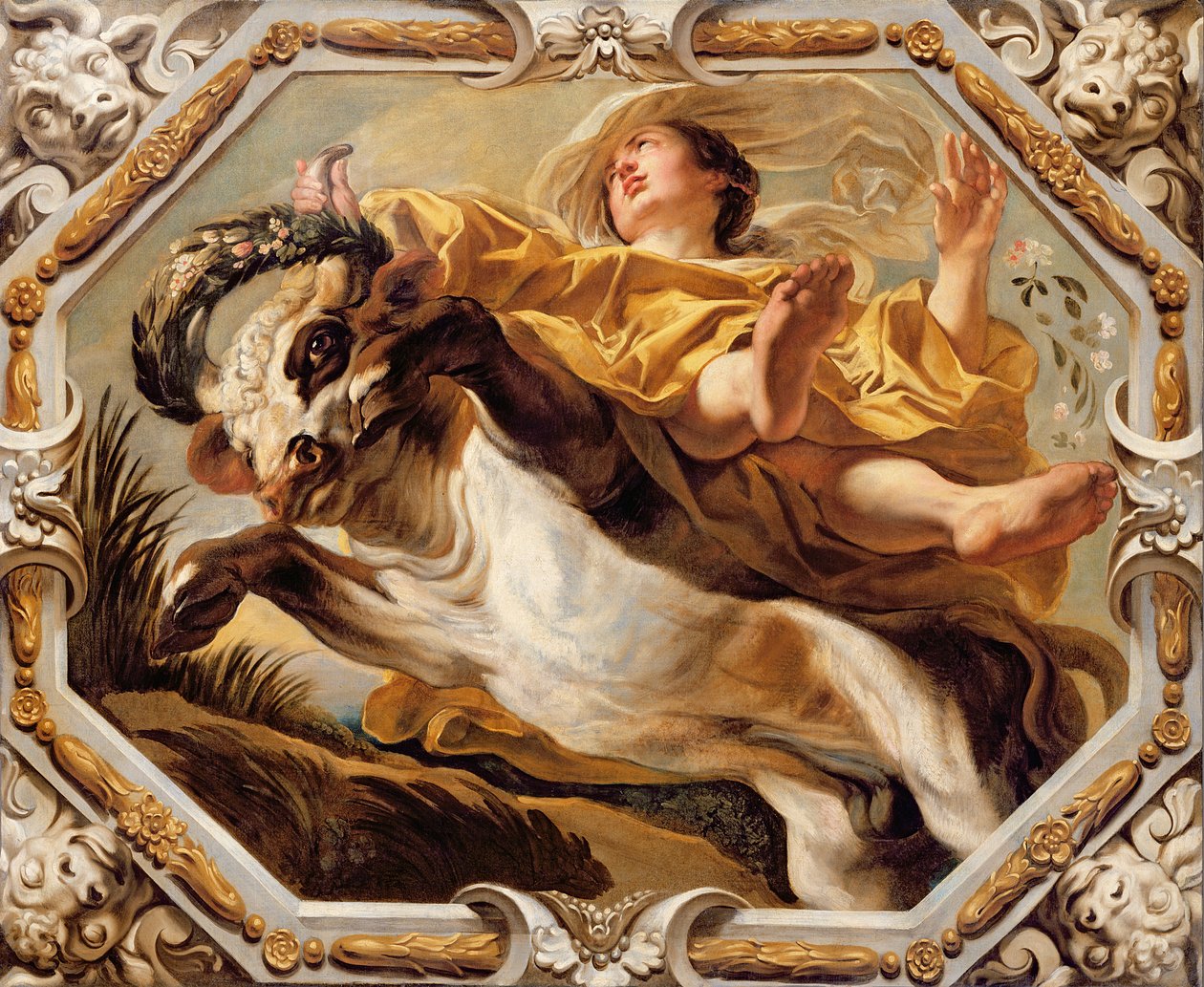 Taurus, van de Tekens van de Dierenriem door Jacob Jordaens