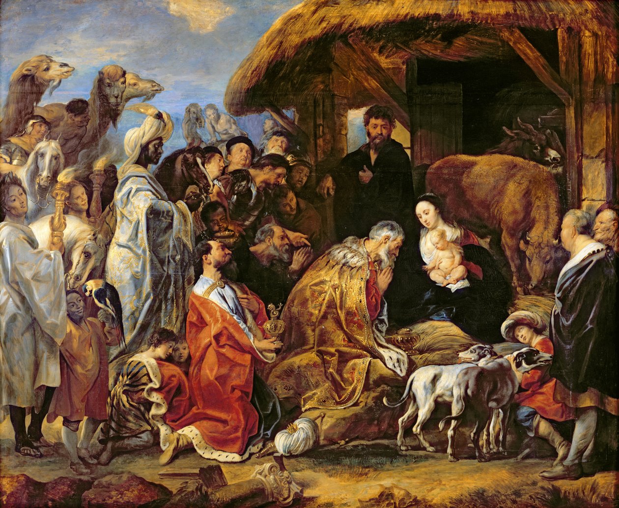 De Aanbidding der Wijzen door Jacob Jordaens